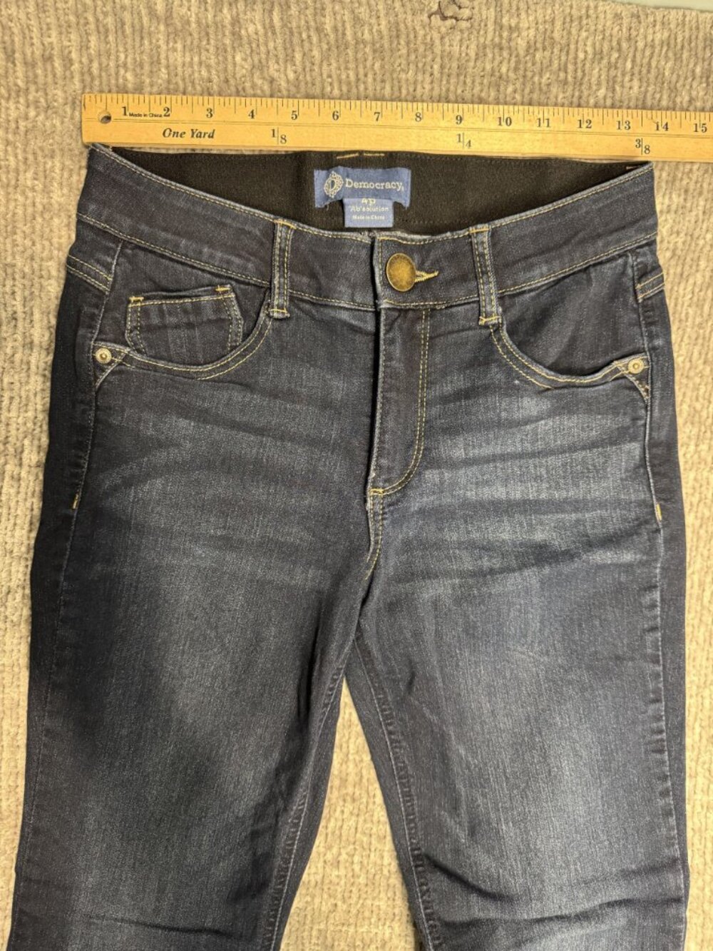 Democracy Ab solution Dark Wash Bootcut Jeans Women’s 4P Petite Denim - Picture 5 of 7